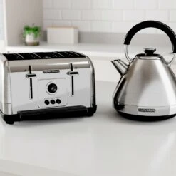 Morphy Richards Venture Brushed Stainless Steel 4 Slice Toaster -Morphy Richards Sales Store 100130 240130 1