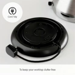 Morphy Richards Venture Brushed Stainless Steel Pyramid Kettle -Morphy Richards Sales Store 100130 Cord Tidy text