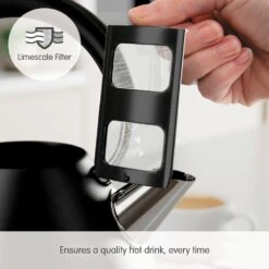 Morphy Richards Venture Black Pyramid Kettle 15 Morphy Richards Venture Black Pyramid Kettle -Morphy Richards Sales Store 100131 Limescale Filter text