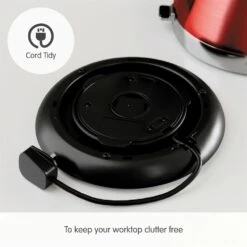 Morphy Richards Venture Red Pyramid Kettle 12 Morphy Richards Venture Red Pyramid Kettle -Morphy Richards Sales Store 100133 Cord Tidy text