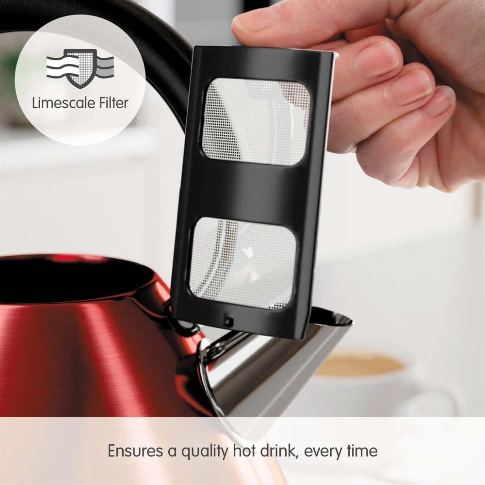 Morphy Richards Venture Red Pyramid Kettle 8 Morphy Richards Venture Red Pyramid Kettle - Image 6