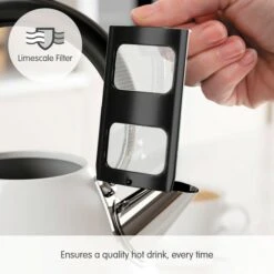 Morphy Richards Venture Retro White Pyramid Kettle -Morphy Richards Sales Store 100332 Limescale Filter text