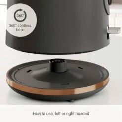 Morphy Richards Signature Opulent Copper Kettle -Morphy Richards Sales Store 100742 360 cordless base text