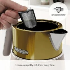 Morphy Richards Signature Opulent Gold Kettle 13 Morphy Richards Signature Opulent Gold Kettle -Morphy Richards Sales Store 100743 Limescale Filter text