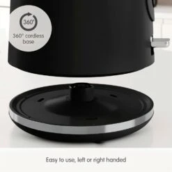 Morphy Richards Signature Opulent Black Kettle 15 Morphy Richards Signature Opulent Black Kettle -Morphy Richards Sales Store 100744 360 cordless base text