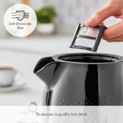 Morphy Richards Verve Black Jug Kettle -Morphy Richards Sales Store 103010 Anti limescale filter text