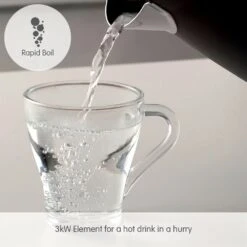 Morphy Richards Illumination Black Stainless Steel Jug Kettle -Morphy Richards Sales Store 108020 Fast Boil text