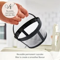 Morphy Richards Verve Cream Pour Over Filter Coffee Machine -Morphy Richards Sales Store 163006 Reusable permanent cupcake filter text