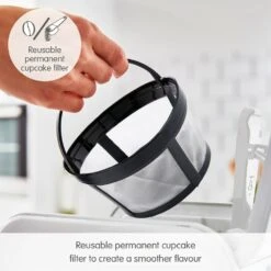 Morphy Richards Verve White Pour Over Filter Coffee Machine -Morphy Richards Sales Store 163007 Reusable permanent cupcake filter text