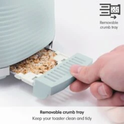 Morphy Richards Dune Sage Green 2 Slice Toaster -Morphy Richards Sales Store 220028 crumb20tray