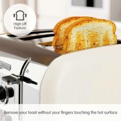 Morphy Richards Venture Cream 4 Slice Toaster -Morphy Richards Sales Store 240132 High Lift text