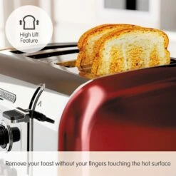 Morphy Richards Venture Red 4 Slice Toaster -Morphy Richards Sales Store 240133 High Lift text