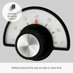 Morphy Richards Venture Retro Black 4 Slice Toaster -Morphy Richards Sales Store 240331 Browning Control text