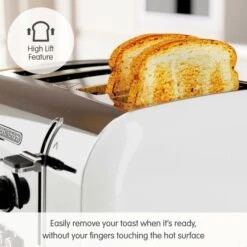 Morphy Richards Venture Retro White 4 Slice Toaster 12 Morphy Richards Venture Retro White 4 Slice Toaster -Morphy Richards Sales Store 240332 High Lift text