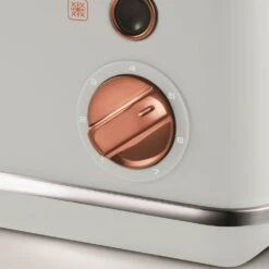 Morphy Richards Rose Gold and Ocean Grey 4 Slice Toaster -Morphy Richards Sales Store 242040 control