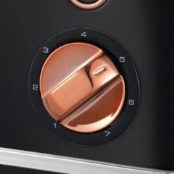 Morphy Richards Accents Rose Gold and Black 4 Slice Toaster -Morphy Richards Sales Store 242104 control