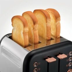 Morphy Richards Accents Rose Gold and Black 4 Slice Toaster -Morphy Richards Sales Store 242104 popup