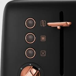 Morphy Richards Rose Gold Collection Black 4 Slice Long Slot Toaster 15 Morphy Richards Rose Gold Collection Black 4 Slice Long Slot Toaster -Morphy Richards Sales Store 245036 buttons