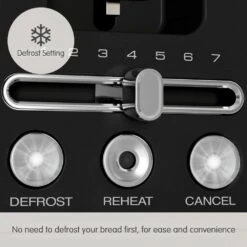Morphy Richards Signature Opulent Black Toaster -Morphy Richards Sales Store 245744 Defrost Setting text
