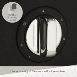 Morphy Richards Illumination Black Stainless Steel 4 Slice Toaster 15 Morphy Richards Illumination Black Stainless Steel 4 Slice Toaster -Morphy Richards Sales Store 248020 Variable Browning Control text
