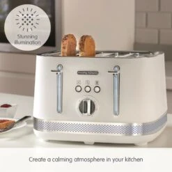 Morphy Richards Illumination White Stainless Steel 4 Slice Toaster -Morphy Richards Sales Store 248021 Stunning Illumination text