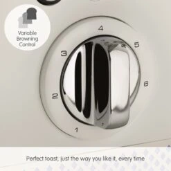 Morphy Richards Illumination White Stainless Steel 4 Slice Toaster -Morphy Richards Sales Store 248021 Variable Browning Control text