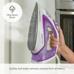 Morphy Richards Turbo Glide 40g Steam Output Steam Iron -Morphy Richards Sales Store 302000 150g Steam Boost text
