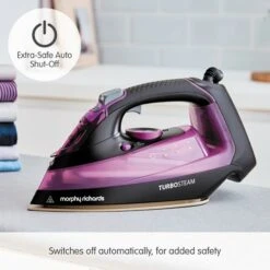 Morphy Richards Turbosteam Iron 50g Steam Output Iron -Morphy Richards Sales Store 303140 Auto Shut Off text