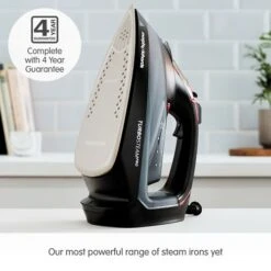 Morphy Richards Turbosteam Pro Digital 55g Steam Output Steam Iron -Morphy Richards Sales Store 303175 4 Year Guarantee text
