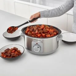 Morphy Richards Brushed Stainless Steel 3.5L Aluminium Slow Cooker -Morphy Richards Sales Store 460018 Beef Stew