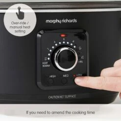 Morphy Richards Easy Time 3.5L Slow Cooker -Morphy Richards Sales Store 460021 Manual Heat Setting text 1