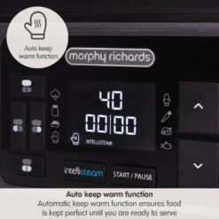Morphy Richards Intellisteam Food Steamer 17 Morphy Richards Intellisteam Food Steamer -Morphy Richards Sales Store 470006 keep warm
