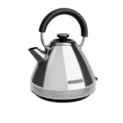 Morphy Richards Venture Retro Polished Stainless Steel Pyramid Kettle