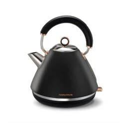 Morphy Richards Accents Rose Gold and Black Traditional Kettle