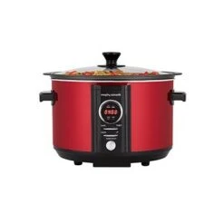 Deals Morphy Richards Store 39 Morphy Richards Red Sear and Stew digital Slow Cooker 3.5L
