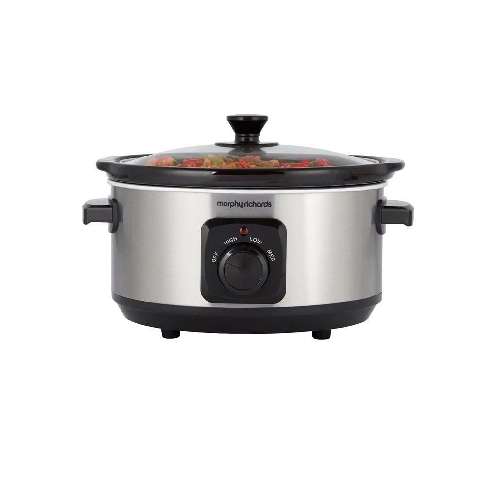 Morphy Richards Brushed Stainless Steel 3.5L Slow Cooker 3 Morphy Richards Brushed Stainless Steel 3.5L Slow Cooker
